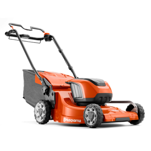 Husqvarna battery self propelled lawn hotsell mower